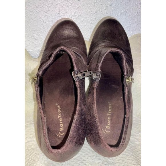 Baretraps Vintage Rosamund Boogie Style Bootie Two Zippers On Each Shoe Size 9 - Picture 8 of 9